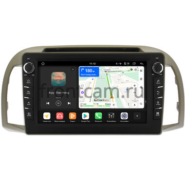Nissan March (K12), Micra (K12) 2002-2010 Canbox H-Line 8833-9-1354 на Android 14 (4G-SIM, 4/64, DSP, IPS) С крутилками