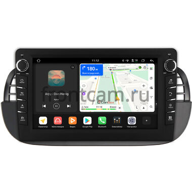 Fiat 500 2 2007-2015 Canbox H-Line 8833-9-1394 на Android 14 (4G-SIM, 4/64, DSP, IPS) С крутилками
