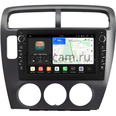Honda Civic 7 2000-2006 (для авто с кондицыонером, левый руль, серая) Canbox H-Line 8834-9-1483 на Android 14 (4G-SIM, 6/128, DSP, IPS) С крутилками