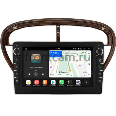 Peugeot 607 2000-2004 (под дерево, глянцевая) Canbox H-Line 8833-9-2038 на Android 14 (4G-SIM, 4/64, DSP, IPS) С крутилками