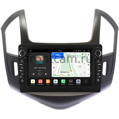 Chevrolet Cruze 2012-2016 (черная, матовая) Canbox H-Line 8833-9-240 на Android 14 (4G-SIM, 4/64, DSP, IPS) С крутилками