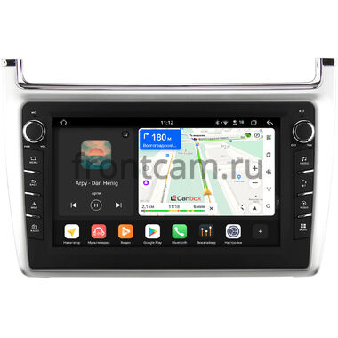 Volkswagen Polo 5 2009-2020 (серебро) Canbox H-Line 8834-9-540 на Android 14 (4G-SIM, 6/128, DSP, IPS) С крутилками