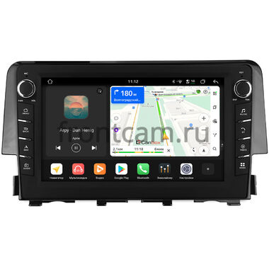 Honda Civic 10 2015-2021 Canbox H-Line 8833-9-650 на Android 14 (4G-SIM, 4/64, DSP, IPS) С крутилками