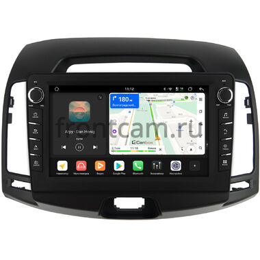 Hyundai Elantra 4 (HD) 2006-2011 (черная) Canbox H-Line 8834-9-680 Android 14 (4G-SIM, 6/128, DSP, IPS) С крутилками
