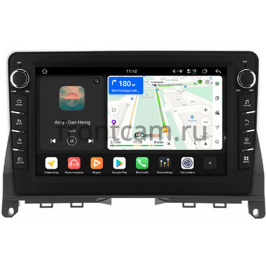 Mercedes-Benz C-klasse (w204) 2006-2011 (черная) Canbox H-Line 8833-9-702 на Android 14 (4G-SIM, 4/64, DSP, IPS) С крутилками