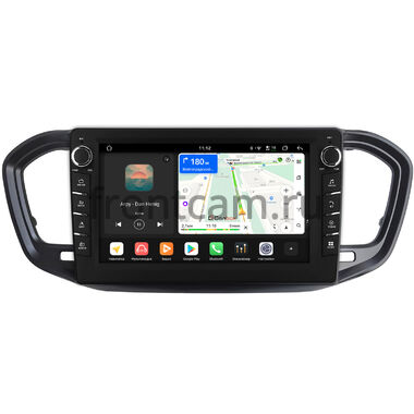 Lada Vesta (NG) 2022-2026, Aura 2024-2026 (черная, матовая) Canbox H-Line 8833-9-9820 на Android 14 (4G-SIM, 4/64, DSP, IPS) С крутилками