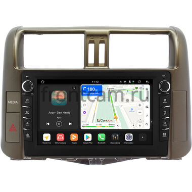 Toyota Land Cruiser Prado 150 2009-2013 (для авто с Navi и JBL Synthesis, цвет бронза) Canbox H-Line 8834-9005-1 на Android 14 (4G-SIM, 6/128, DSP, IPS) С крутилками