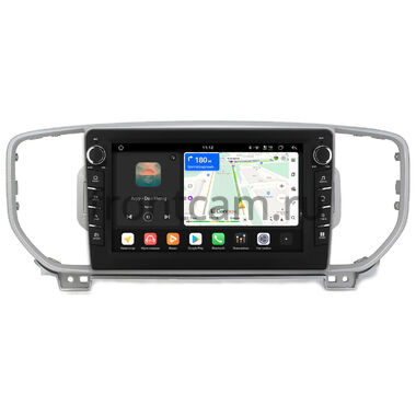 Kia Sportage 4 2015-2018 (серебряная, для авто с камерой) Canbox H-Line 8834-9043 на Android 14 (4G-SIM, 6/128, DSP, IPS) С крутилками