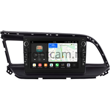 Hyundai Elantra 6 (AD) 2018-2020 (черная) Canbox H-Line 8833-9207 на Android 14 (4G-SIM, 4/64, DSP, IPS) С крутилками