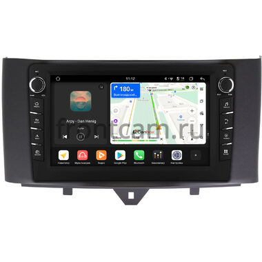 Smart Fortwo 2 2011-2015 Canbox H-Line 8833-9251 на Android 14 (4G-SIM, 4/64, DSP, IPS) С крутилками
