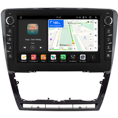 Skoda Octavia A5 2004-2013 (черная, глянцевая) Canbox H-Line 8837-10-0229 на Android 14 (4G-SIM, 4/64, DSP, QLed) С крутилками