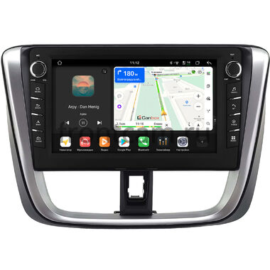 Toyota Vios 3 2013-2026, Yaris 3 (XP150) 2017-2022 Canbox H-Line 8838-10-0697 на Android 14 (4G-SIM, 6/128, DSP, QLed) С крутилками
