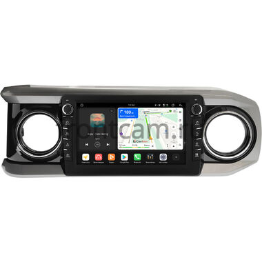 Toyota Tacoma 3 2015-2023 (черная, глянцевая) Canbox H-Line 8838-10-1431 на Android 14 (4G-SIM, 6/128, DSP, QLed) С крутилками
