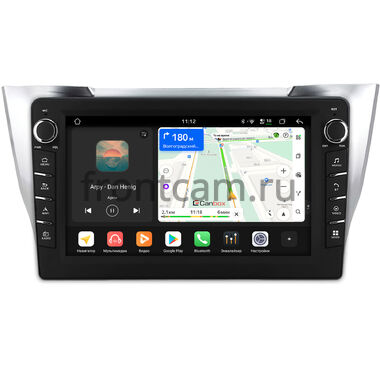 Lexus RX 300, RX 330, RX 350, RX 400h 2003-2009 (серебряная) Canbox H-Line 8838-10-1473 на Android 14 (4G-SIM, 6/128, DSP, QLed) С крутилками