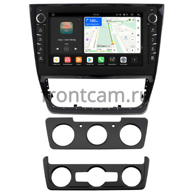 Skoda Yeti 2009-2018 (глянцевая) Canbox H-Line 8837-10-2065 на Android 14 (4G-SIM, 4/64, DSP, QLed) С крутилками