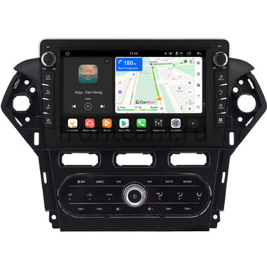 Ford Mondeo 4 2006-2010 (черная, Тип 2) Canbox H-Line 8838-10-2185 встроенный климат на Android 14 (4G-SIM, 6/128, DSP, QLed) С крутилками
