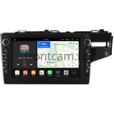 Honda Fit 3 2013-2020 (глянцевая, правый руль) Canbox H-Line 8837-10-508 на Android 14 (4G-SIM, 4/64, DSP, QLed) С крутилками