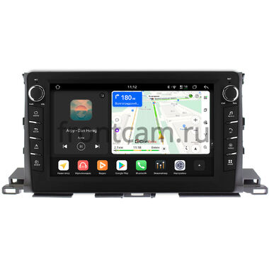 Toyota Highlander 3 (U50) 2013-2019 Canbox H-Line 8839-1035 на Android 14 (4G-SIM, 8/128, DSP, QLed) С крутилками