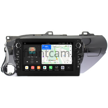 Toyota Hilux 8 2015-2026 (руль слева) Canbox H-Line 8838-1056 на Android 14 (4G-SIM, 6/128, DSP, QLed) С крутилками (для любой комплектации)