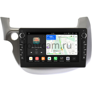 Honda Jazz 2 2008-2014 (левый руль) Canbox H-Line 8838-1067 на Android 14 (4G-SIM, 6/128, DSP, QLed) С крутилками