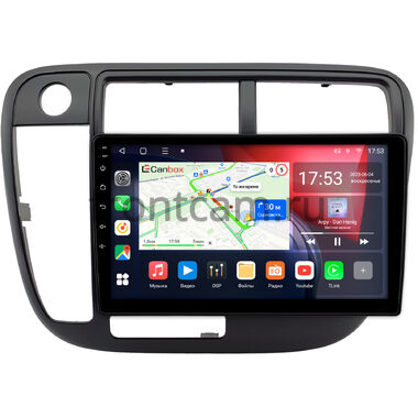 Honda Civic 6 1995-2000 (без климата, левый руль) Canbox L-Line 4167-9-0178 на Android 10 (4G-SIM, 3/32, TS18, DSP, QLed)