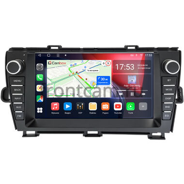 Toyota Prius 3 (XW30) 2009-2015 (левый руль) Canbox L-Line 4167-9-1325 на Android 10 (4G-SIM, 3/32, TS18, DSP, QLed)