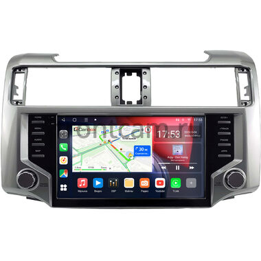 Toyota 4Runner 5 2013-2024 (серебряная, глянцевая) Canbox L-Line 4167-9-2230 на Android 10 (4G-SIM, 3/32, TS18, DSP, QLed)