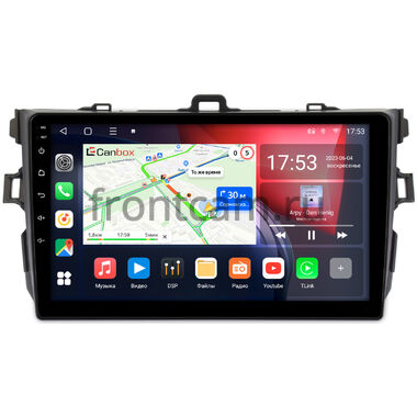 Toyota Corolla (E150) 2006-2013 (черная, без воздуховодов) Canbox L-Line 4167-9094 на Android 10 (4G-SIM, 3/32, TS18, DSP, QLed)