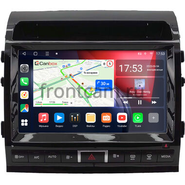 Toyota Land Cruiser 200 2007-2009 (Тип С) Canbox L-Line 4168-10-2147 на Android 10 (4G-SIM, 3/32, TS18, DSP, QLed)