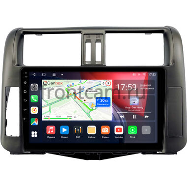 Toyota Land Cruiser Prado 150 (2009-2013) (для авто без усилителя) Canbox L-Line 4169-9006 на Android 10 (4G-SIM, 2/32, TS18, DSP, QLed)