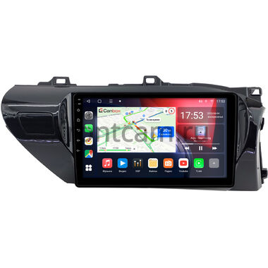 Toyota Hilux 8 (2015-2024) (руль справа) Canbox L-Line 4170-10-2080 на Android 10 (4G-SIM, 2/32, TS18, DSP, QLed) (для авто без магнитолы)