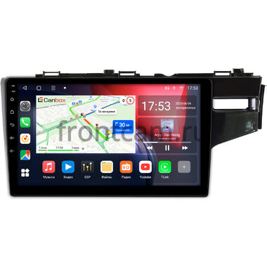 Honda Fit 3 2013-2020 (глянцевая, правый руль) Canbox L-Line 4295-10-508 на Android 10 (4G-SIM, 6/128, TS18, DSP, QLed)