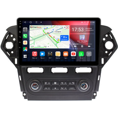Ford Mondeo 4 2010-2014 (черная, Тип 1) Canbox L-Line 4295-1018 встроенный климат на Android 10 (4G-SIM, 6/128, TS18, DSP, QLed)