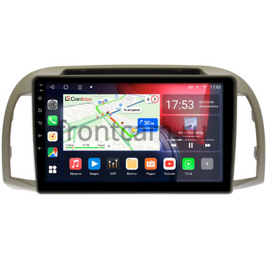 Nissan March (K12), Micra (K12) (2002-2010) Canbox L-Line 4296-9-1354 на Android 10 (4G-SIM, 6/128, TS18, DSP, QLed)