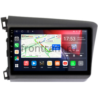 Honda Civic 9 4D (2011-2015) (левый руль, седан) Canbox L-Line 4296-9166 на Android 10 (4G-SIM, 6/128, TS18, DSP, QLed)