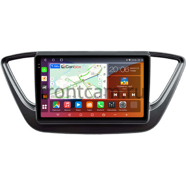 Hyundai Solaris 2 2017-2024 (серая) Canbox Logic-i3 2K 5733-9-0338 на Android 13 (4G-SIM, 6/128, DSP, 360, QLed)