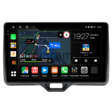 Toyota Yaris 4, Yaris Cross (2020-2024) (правый руль) Canbox M-Line 2K 4176-10-541 на Android 10 (4G-SIM, 2/32, DSP, QLed)