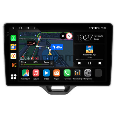 Toyota Yaris 4 (2020-2024) (левый руль) Canbox M-Line 2K 4176-10-552 на Android 10 (4G-SIM, 2/32, DSP, QLed)