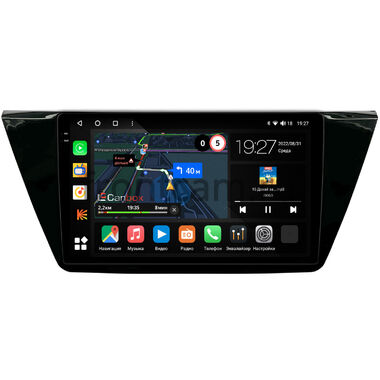 Volkswagen Touran 3 2015-2024 (глянец) Canbox M-Line 2K 4176-10-661 на Android 10 (4G-SIM, 2/32, DSP, QLed)