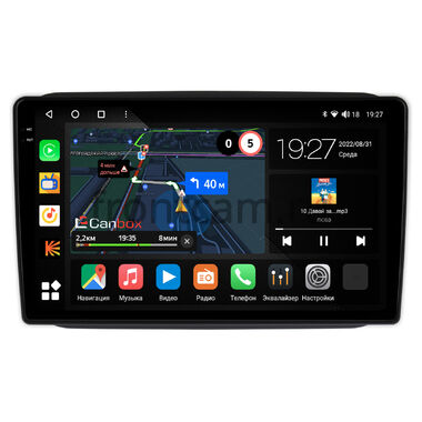 Skoda Fabia 2 2007-2014 (черная) Canbox M-Line 2K 4176-1089 на Android 10 (4G-SIM, 2/32, DSP, QLed)