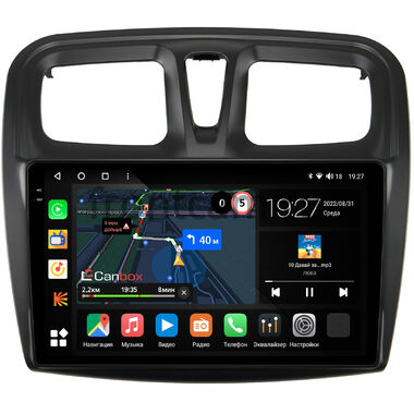 Renault Logan 2, Sandero 2 (Stepway) 2012-2022 Canbox M-Line 2K 4176-1090 на Android 10 (4G-SIM, 2/32, DSP, QLed)