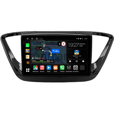 Hyundai Solaris 2 2017-2020 (черная, глянцевая) Canbox M-Line 2K 4177-9-0157 на Android 10 (4G-SIM, 2/32, DSP, QLed)