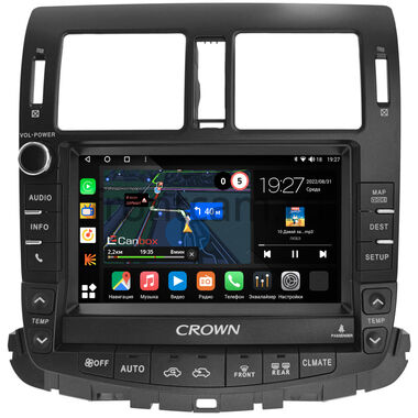 Toyota Crown (S200) (2008-2012) (Для авто c монитором и DVD) Canbox M-Line 2K 4177-9-5377 на Android 10 (4G-SIM, 2/32, DSP, QLed)