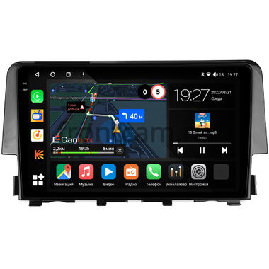 Honda Civic 10 (2015-2021) Canbox M-Line 2K 4177-9-650 на Android 10 (4G-SIM, 2/32, DSP, QLed)