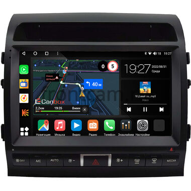 Toyota Land Cruiser 200 2010-2012 (Тип A, матовая) Canbox M-Line 2K 4178-10-0236 на Android 10 (4G-SIM, 4/64, DSP, QLed)