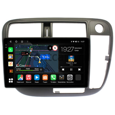 Honda Civic 6 1995-2000 (авто без климат-контроля, правый руль) Canbox M-Line 2K 4179-9-226 на Android 10 (4G-SIM, 4/64, DSP, QLed)