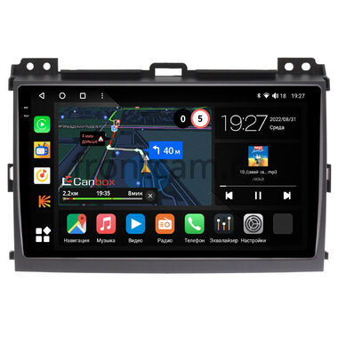 Toyota Land Cruiser Prado 120 (2002-2009) (авто без усилителя) Canbox M-Line 2K 4179-9063 на Android 10 (4G-SIM, 4/64, DSP, QLed)