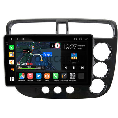 Honda Civic 7 (2000-2006) (с климат-контролем, правый руль) Canbox M-Line 2K 4179-9206 на Android 10 (4G-SIM, 4/64, DSP, QLed)