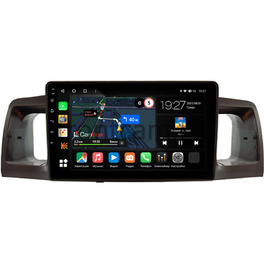 Toyota Allex, Corolla (E120) 2000-2007 (коричневая) Canbox M-Line 4544-9074 на Android 10 (4G-SIM, 2/32, DSP, QLed)
