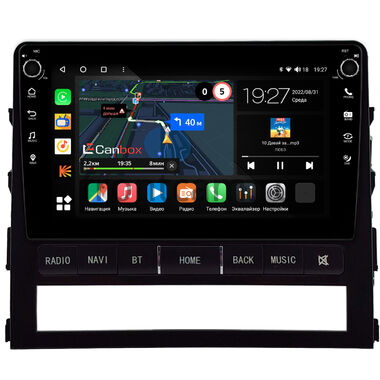 Toyota Land Cruiser 200 2015-2021 (для авто без надписи JBL Synthesis) Canbox M-Line 7801-9-0445 на Android 10 (4G-SIM, 2/32, DSP, IPS) С крутилками